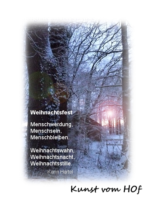 Text: Weihnachtsfest von Karin Hartel