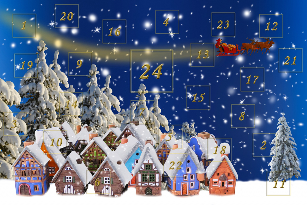 Weihnachtsmotiv Adventskalender