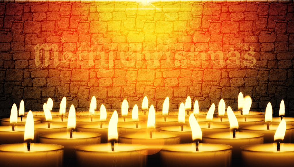 Kerzenmeer Weihnachtsgruß