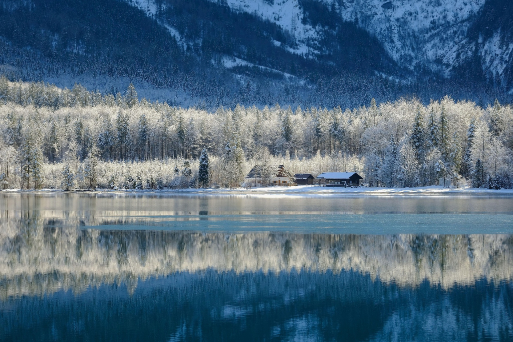 Winterlandschaft am See
