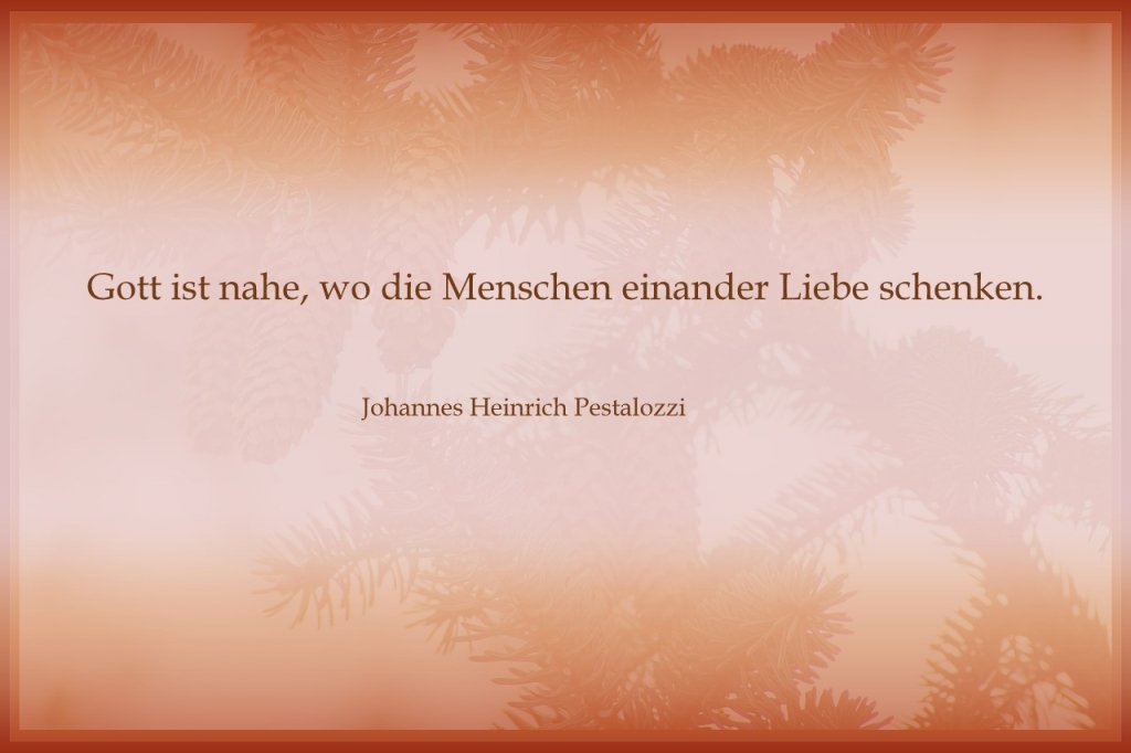 Spruchbild Pestalozzi